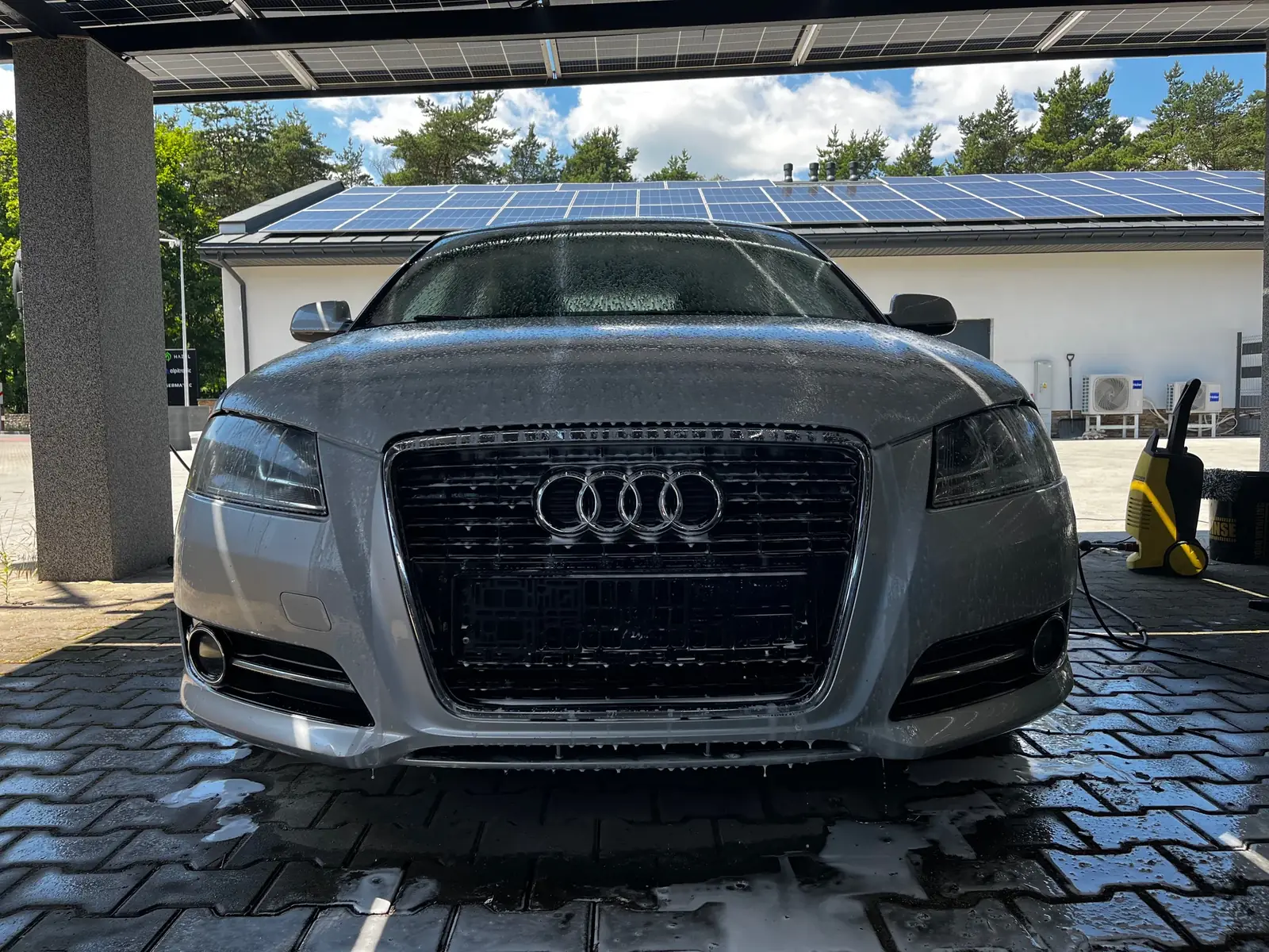 Audi A3 po myciu detailingowym w WM Detail w Dąbrowie Górniczej